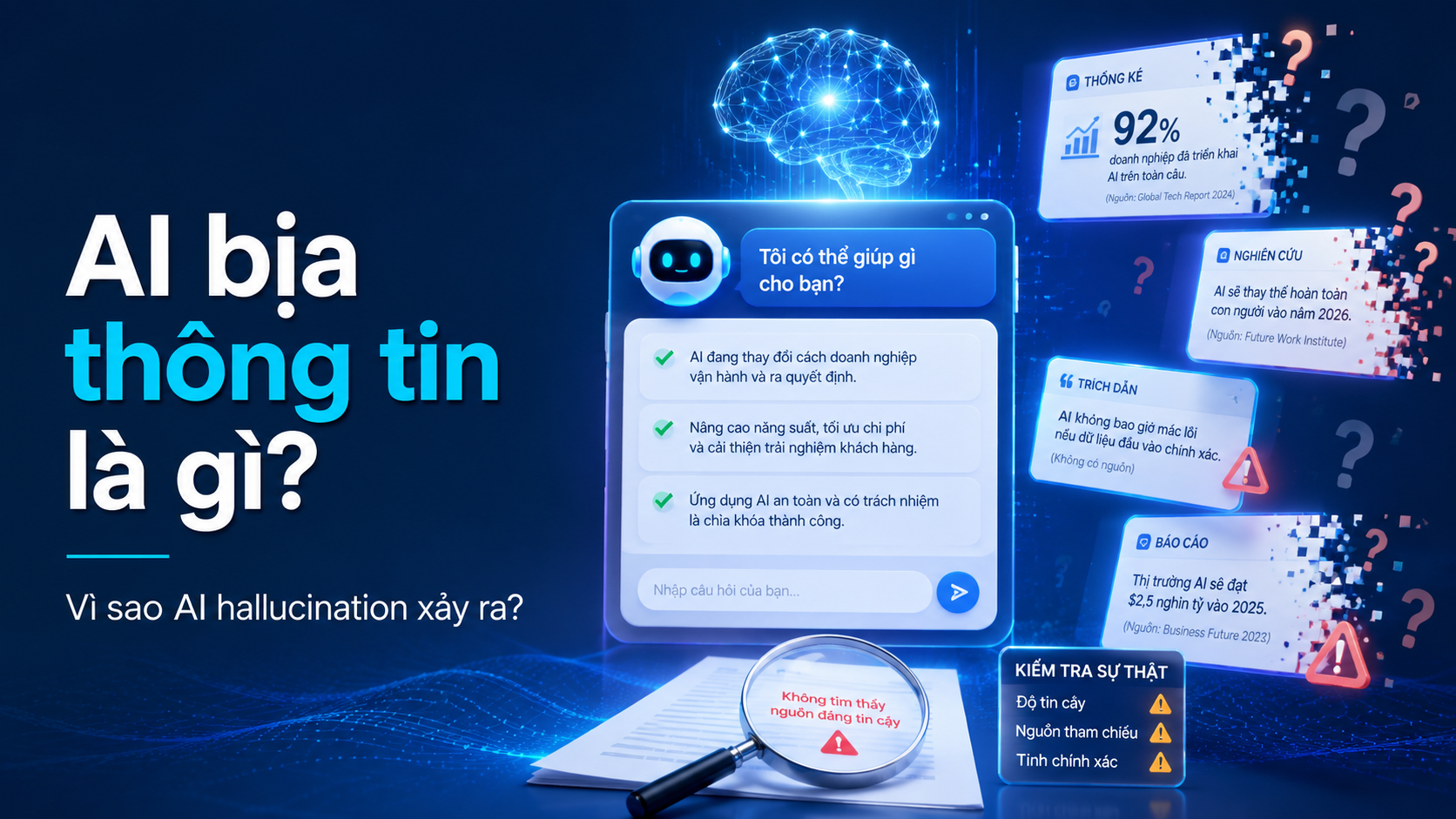 AI bịa thông tin (hallucination) là gì và vì sao điều này xảy ra?